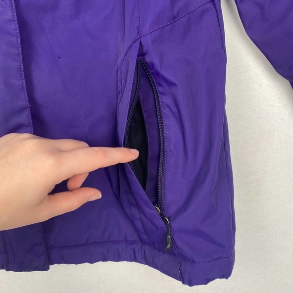 L.L.Bean Women's Small Purple Fleece Lined Hooded Zip Up Winter Jacket Coat‎ - Picture 12 of 14